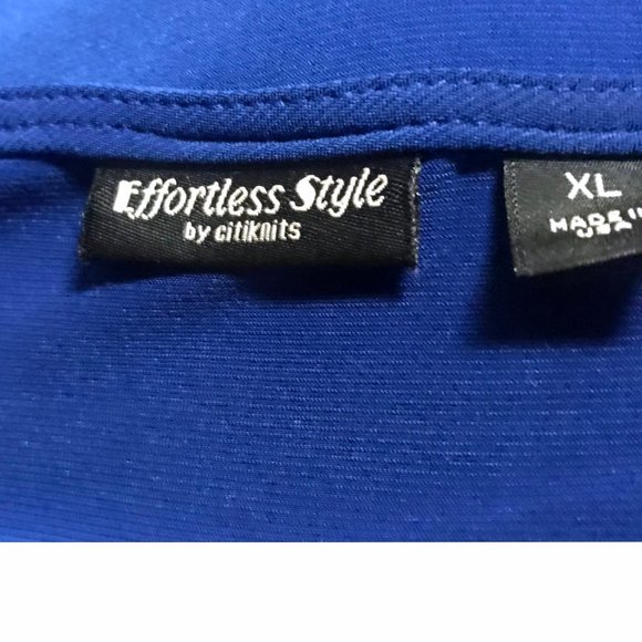 Effortless Style By Citiknits New Navy Top XL - Picture 7 of 7